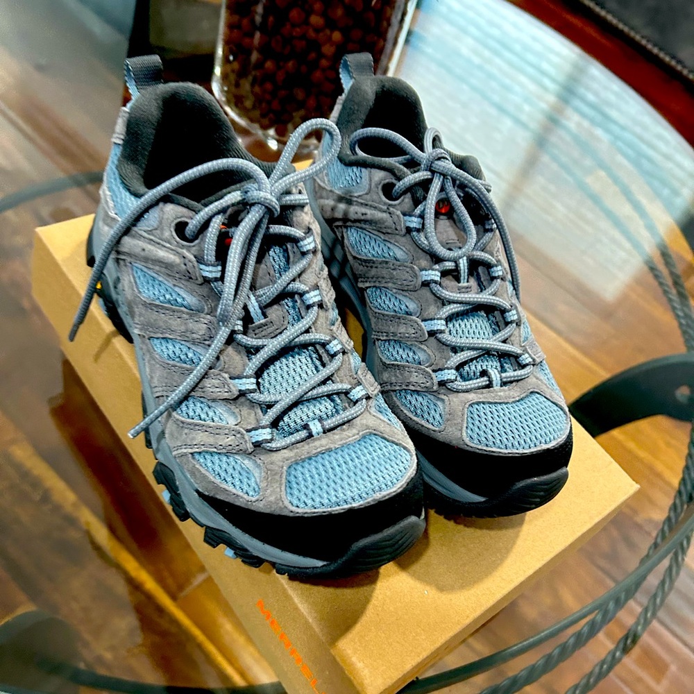 Brand New, Never Worn, Woman’s Merrell Moab 3 Waterproof Hiking Shoes
